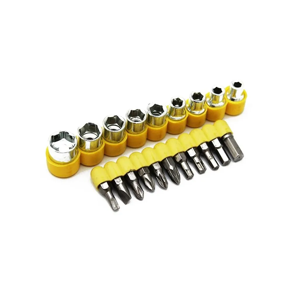 0451 24pcs T shape screwdriver set Batch Head Ratchet Pawl Socket Spanner hand tools