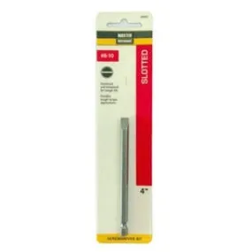 #10 Slotted 4-In. Screwdriver Bit