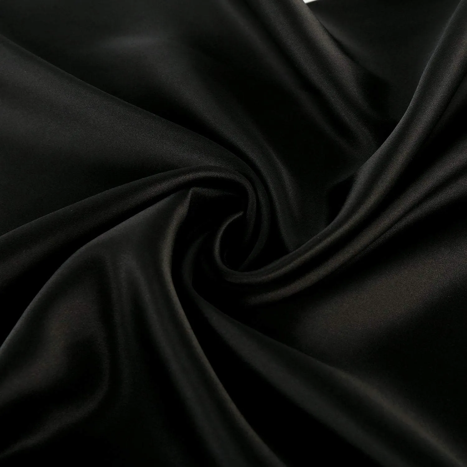 100% Silk Pillowcase Black Color PC03