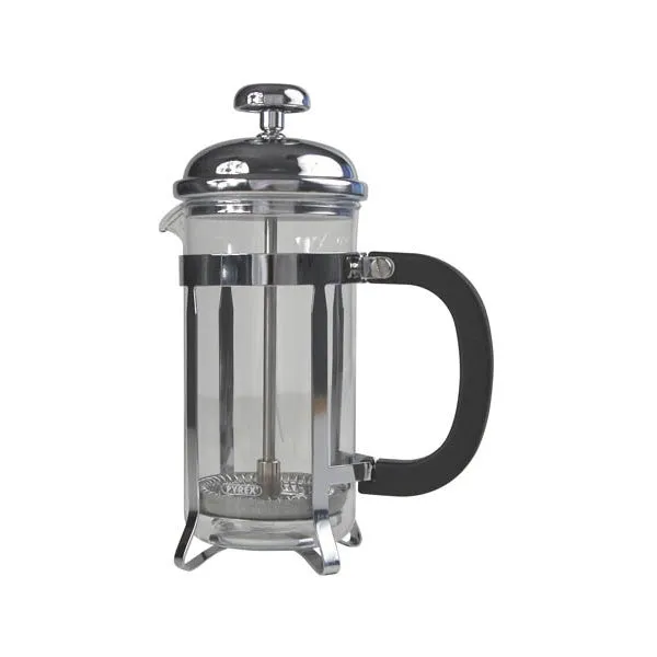 12 Cup Cafetiere Chrome Pyrex 48oz 1.5 Litre