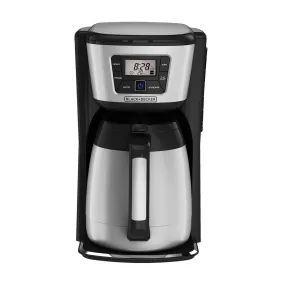 12-Cup Thermal Coffee Maker, Digital Controls, Black | Silver