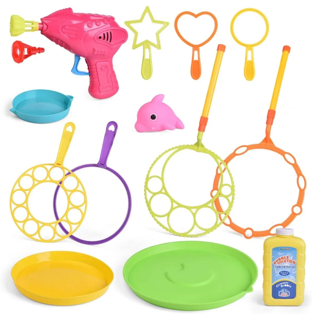 14 Pcs Big Bubbles Maker with Bubble Solutions