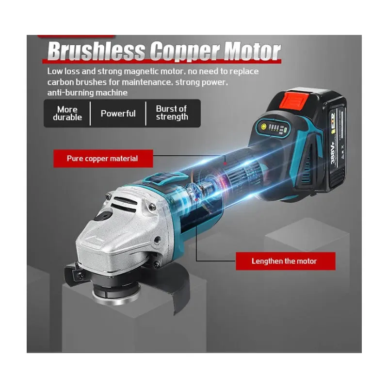 15000Mah Lithium-Ion Cordless Electric Angle Grinder 25V -Jg20375072