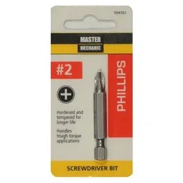 #2 Phillips Screwdriver Bit, 2-In.