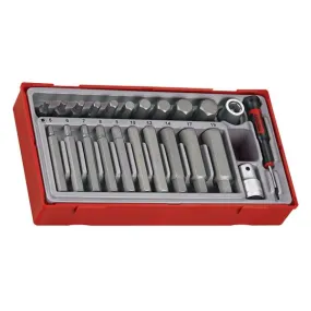 23Pc Hex Bits Set 5-19Mm - 40 & 75Mm (L) | Tool Tray Sets - General