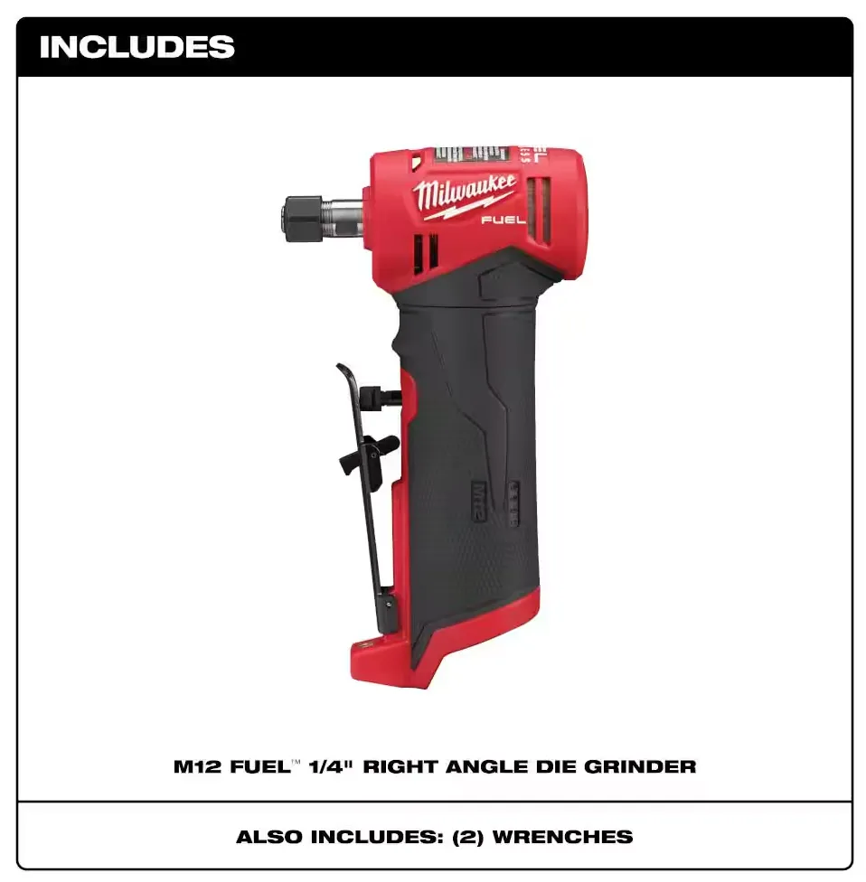 2485-20 Milwaukee M12 Fuel 1/4" Right Angle Grinder (Tool Only)