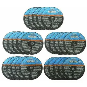 25 Pack of 4-1/2" Cut-Off Metal Steel Cutoff Discs for Angle Grinder