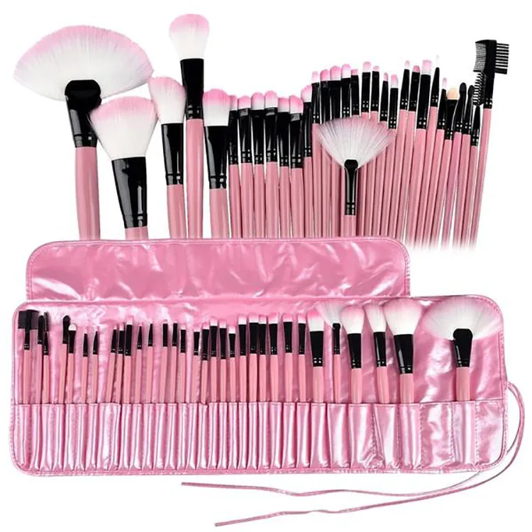 32-Piece Professional Makeup Brush Set Pink