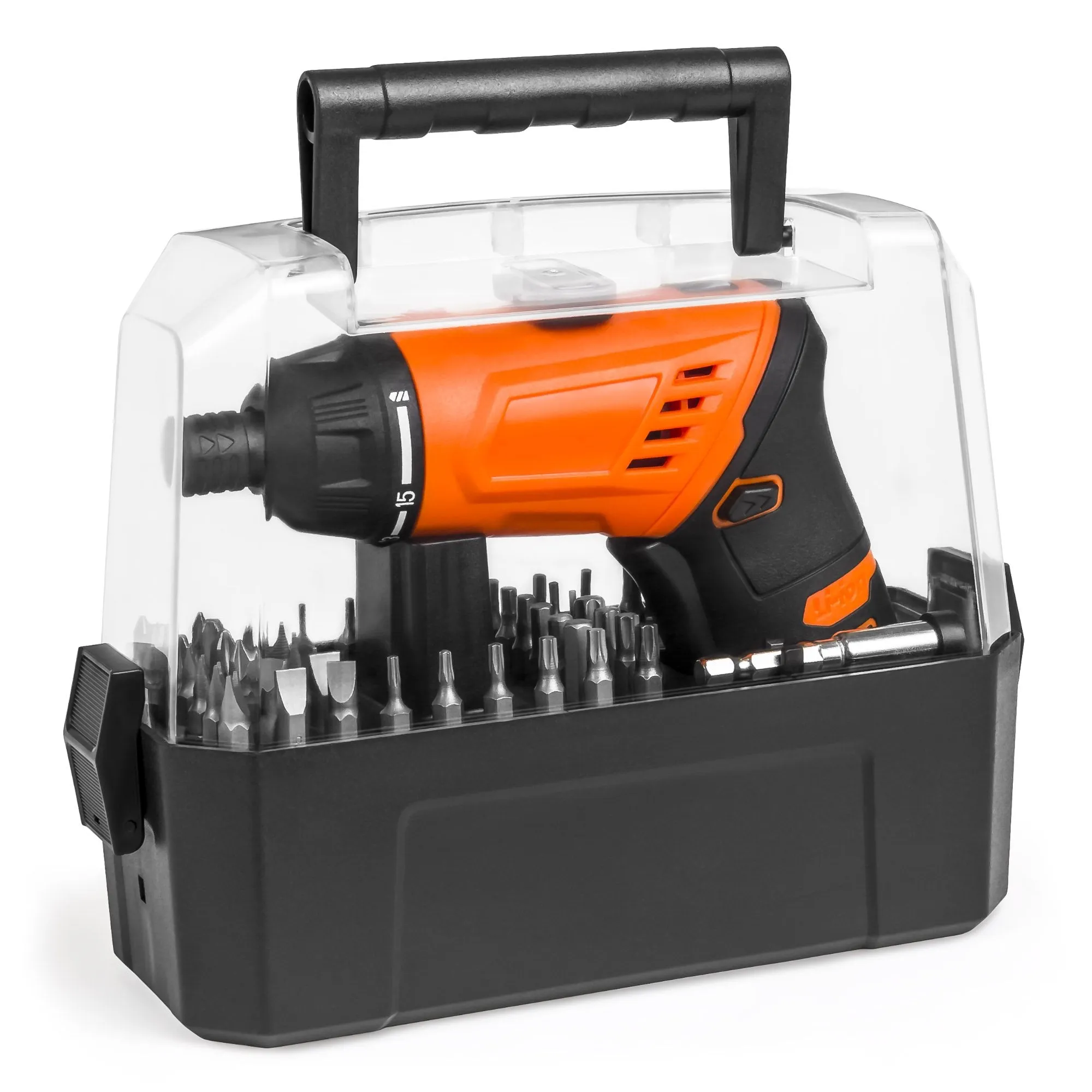 3.6V Electric Screwdriver w/ 50 Bits and Carry Case - Orange