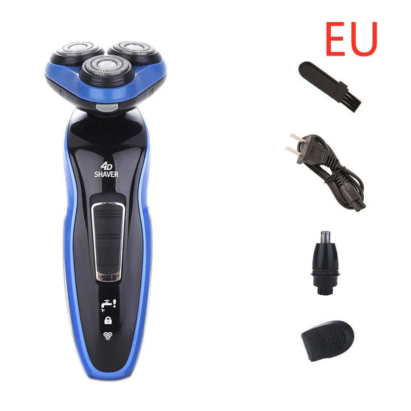 4 In 1 Electric Shaver Triple Blade Razor Men Clipper Rechargeable Trimmer