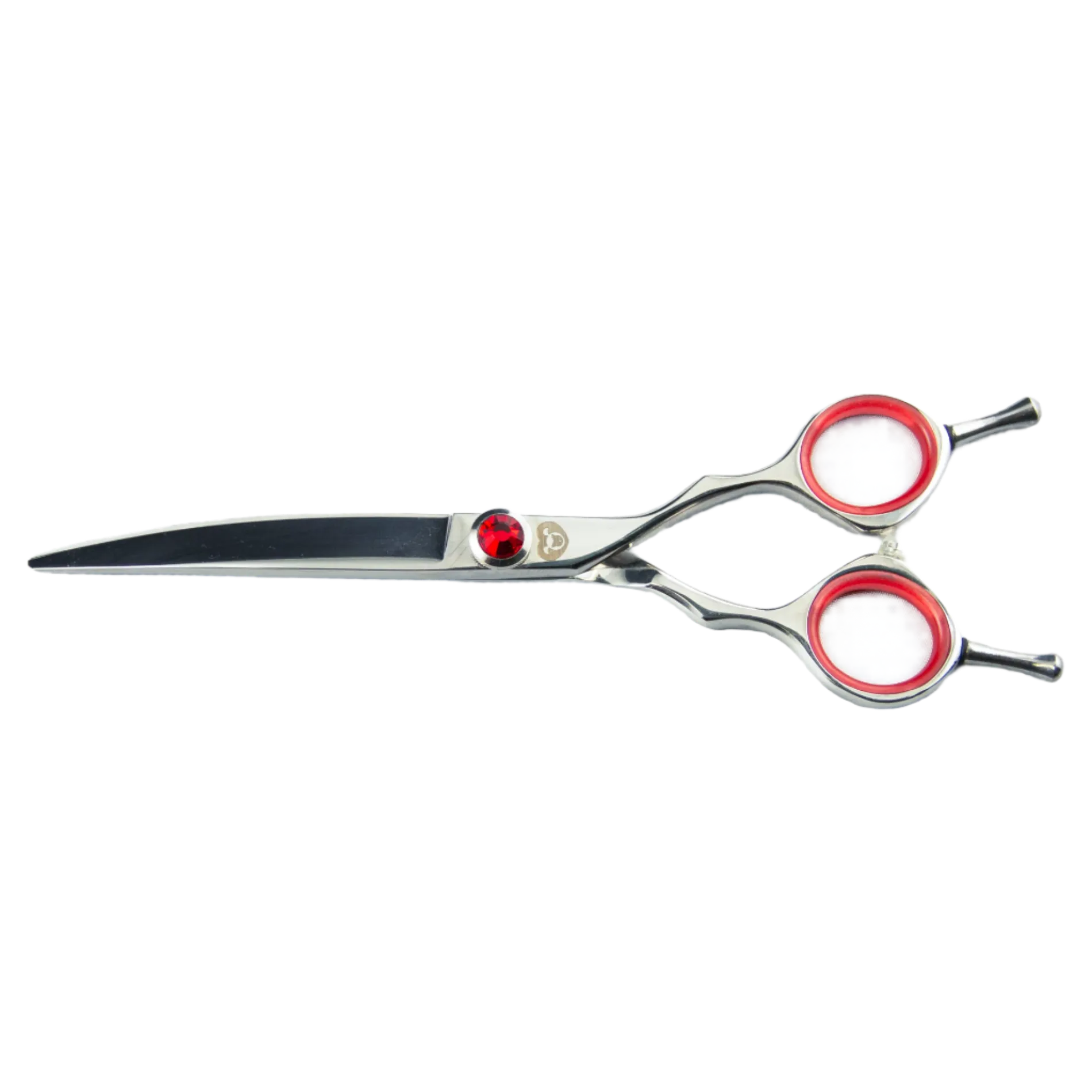 6" Red Mini Curved Shear by PetStore.Direct