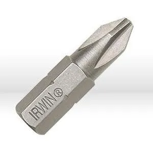 92001 Irwin Phillips Screwdriver Bit,#0 Phillips Insert bit,1/4"x1",S2 steel