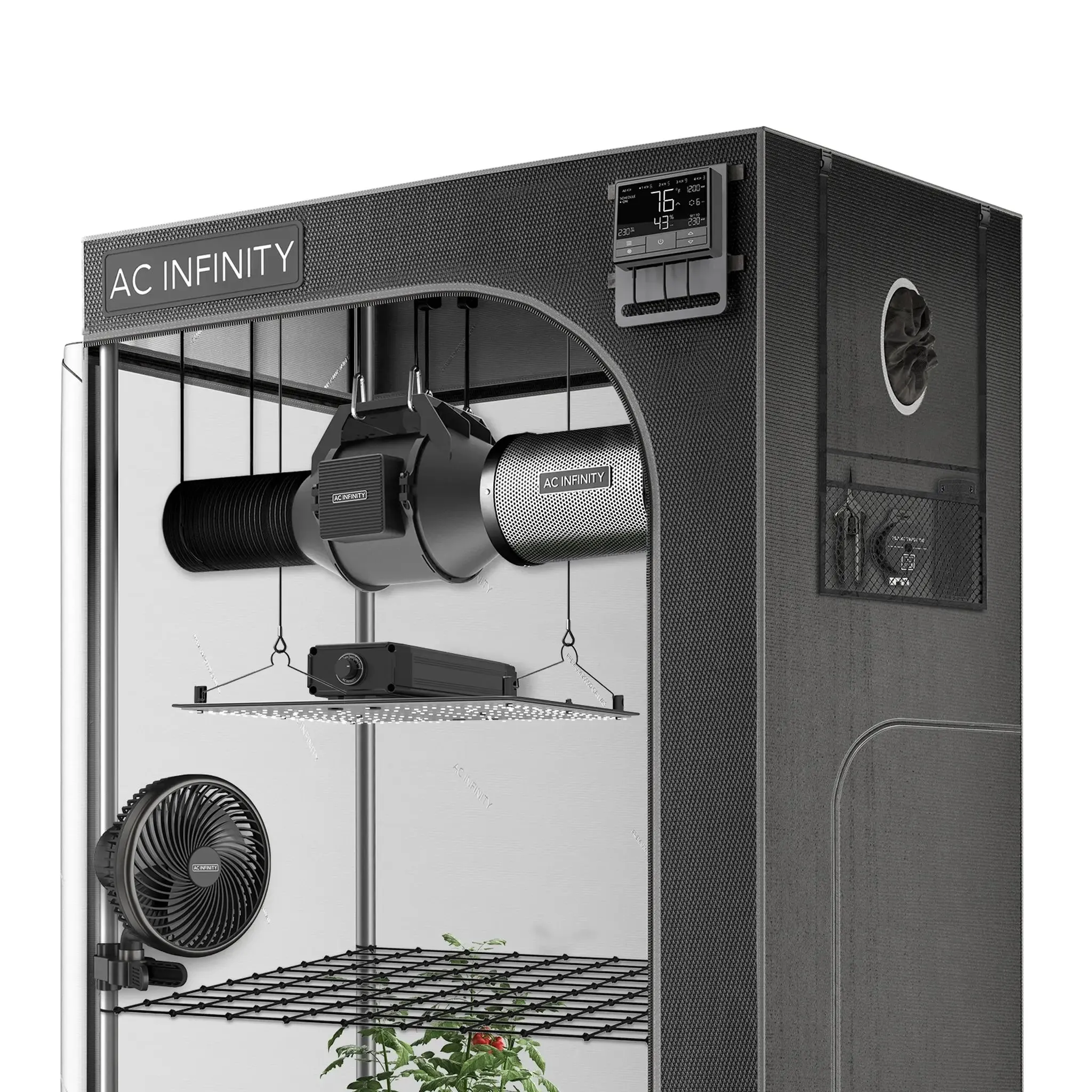 AC Infinity Advance Grow Tent System with WIFI Controls 3' x 3' | 3-Plant Kit