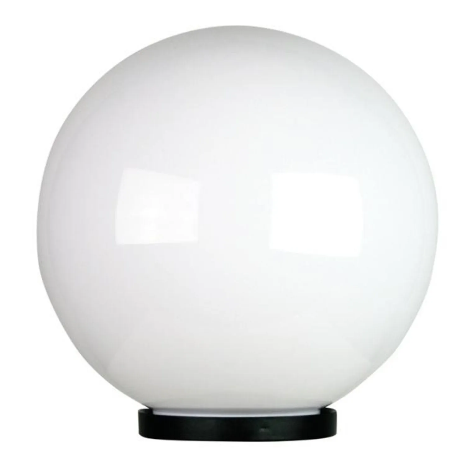 Acrylic Post Top Sphere Light Opal Finish in 6 Sizes 200mm-500mm