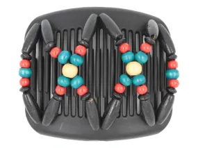 African Butterfly Hair Comb - Beada Black 159