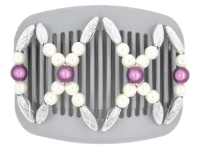 African Butterfly Hair Comb - Dalena Gray 29