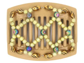 African Butterfly Thick Hair Comb - Ndalena Blonde 88