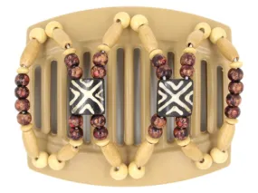 African Butterfly Thick Hair Comb - Stones & Bones Blonde 48