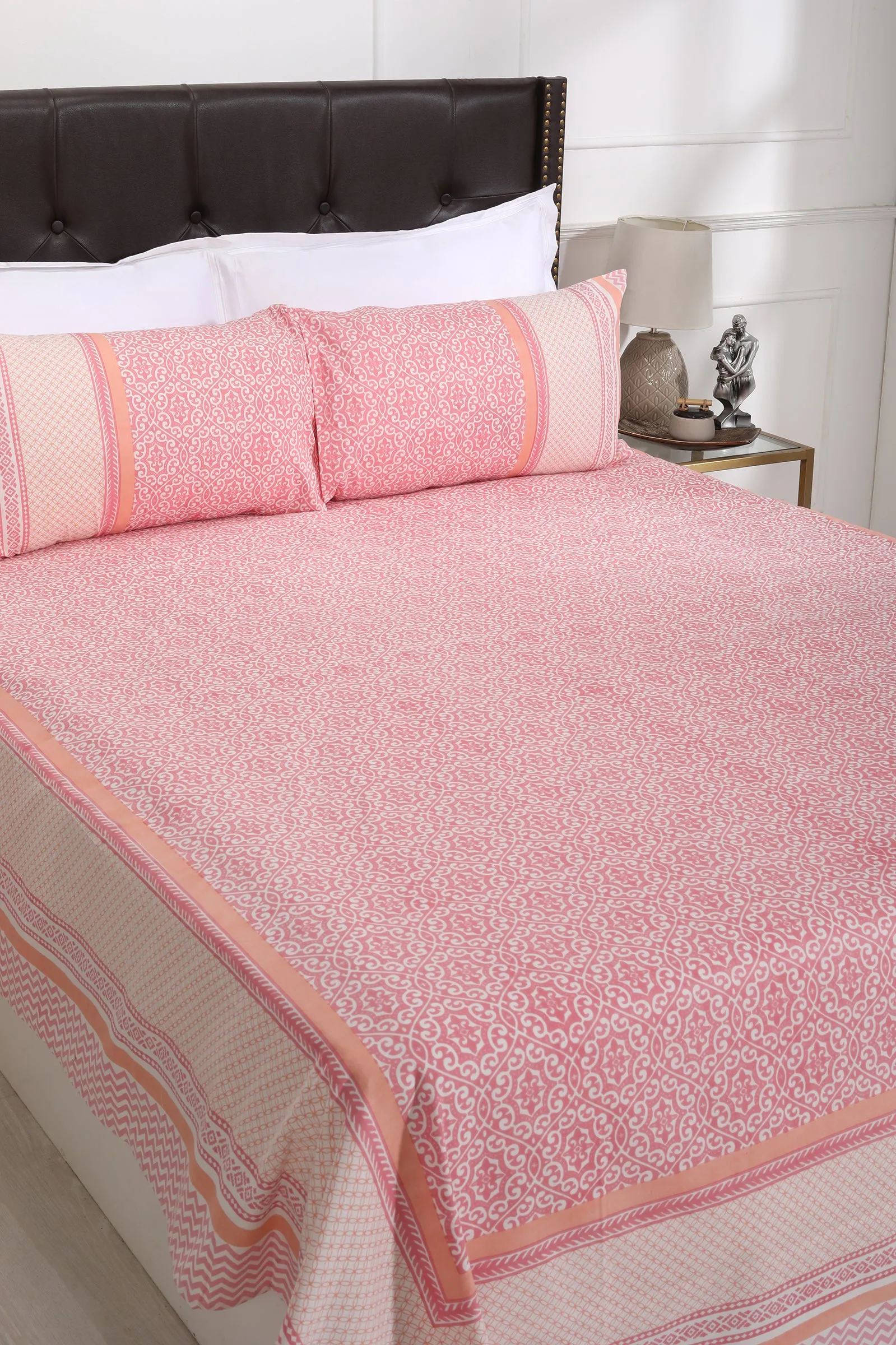 Ahana Abstract Jaal Cotton Bedsheet