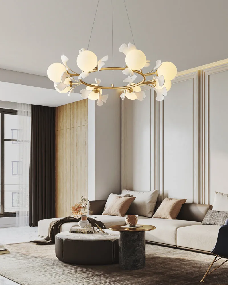 Allanie Gingko Round Chandelier