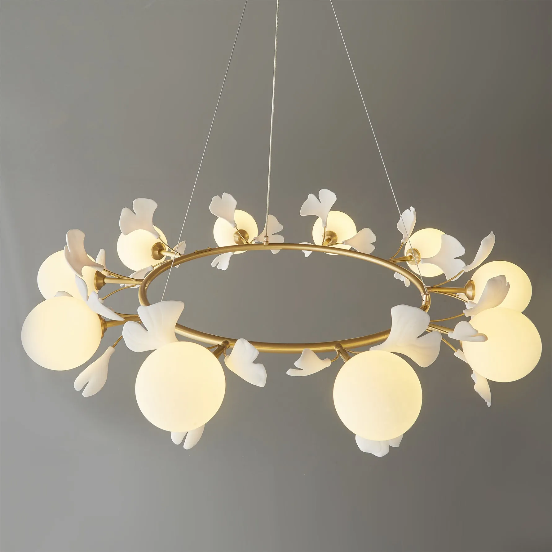 Allanie Gingko Round Chandelier