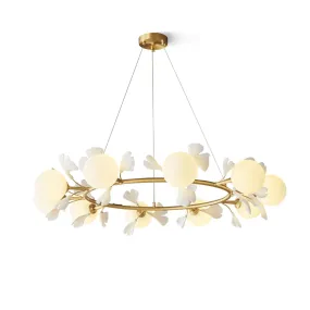 Allanie Gingko Round Chandelier