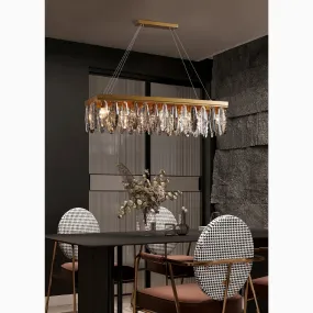 Alluvioni Cambiò | Rectangle Posh Gold Modern Crystal Chandelier