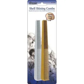 Annie Shell Shining Combs Cutting 2Ct Asst Color