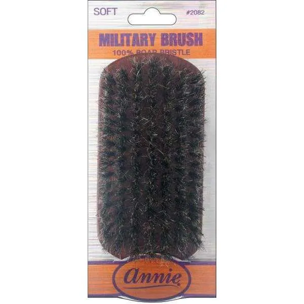 Annie Soft 100% Boar Bristle Military Brush #2082