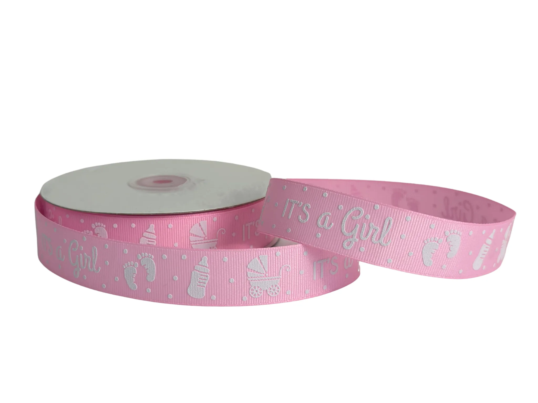 Baby Girl Gender Reveal Ribbon - 7/8" x 25 Yards