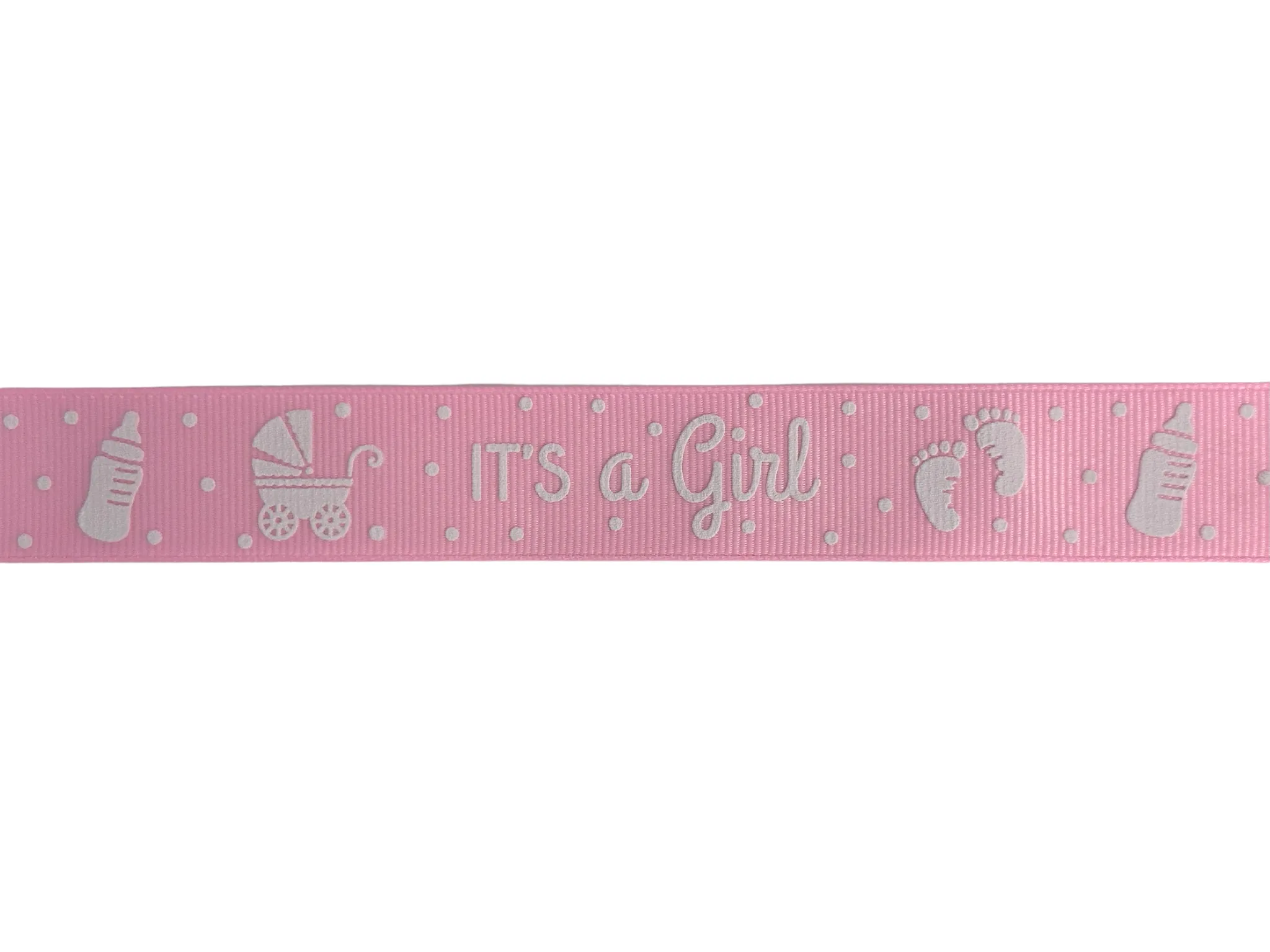 Baby Girl Gender Reveal Ribbon - 7/8" x 25 Yards