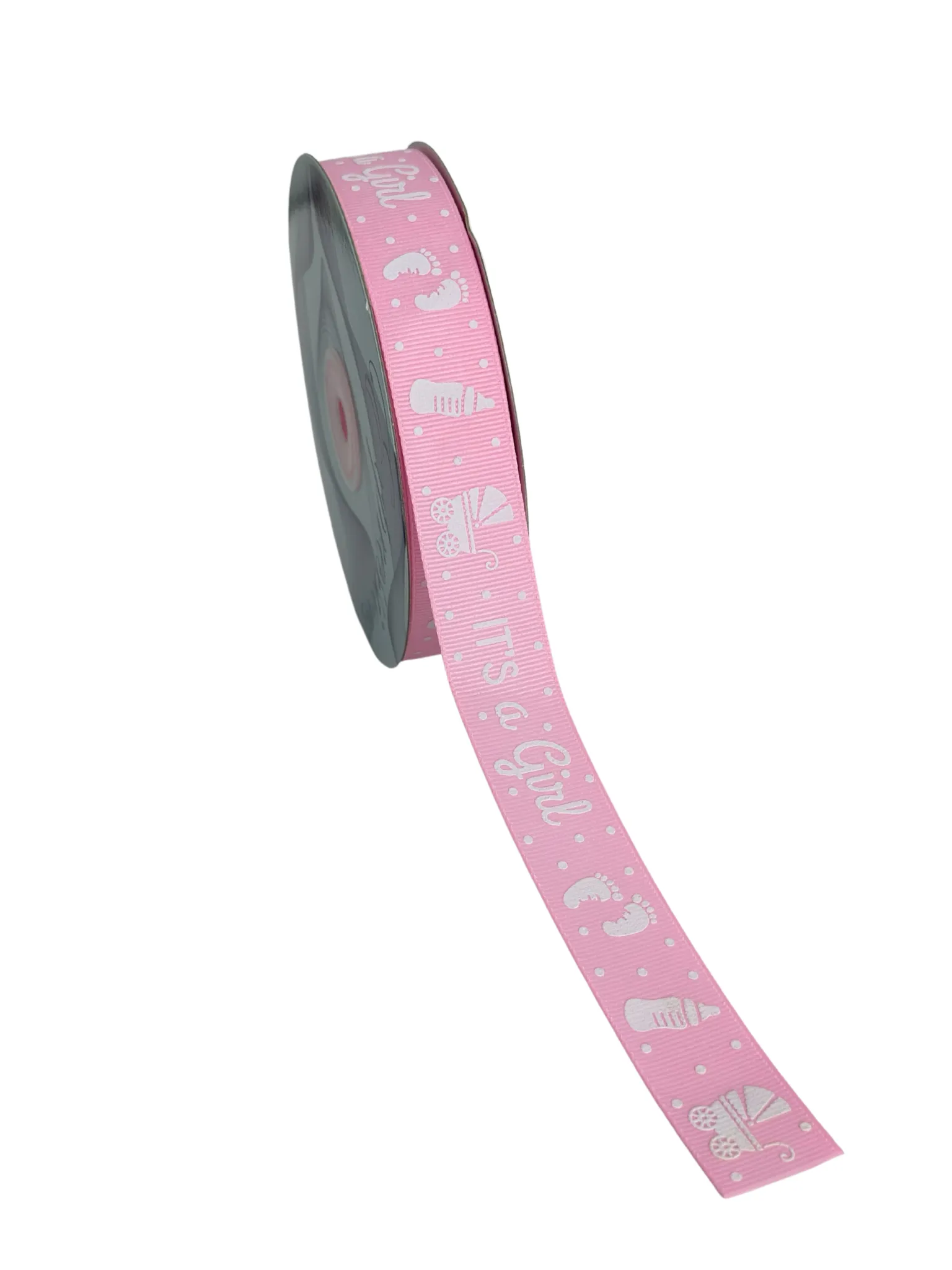 Baby Girl Gender Reveal Ribbon - 7/8" x 25 Yards