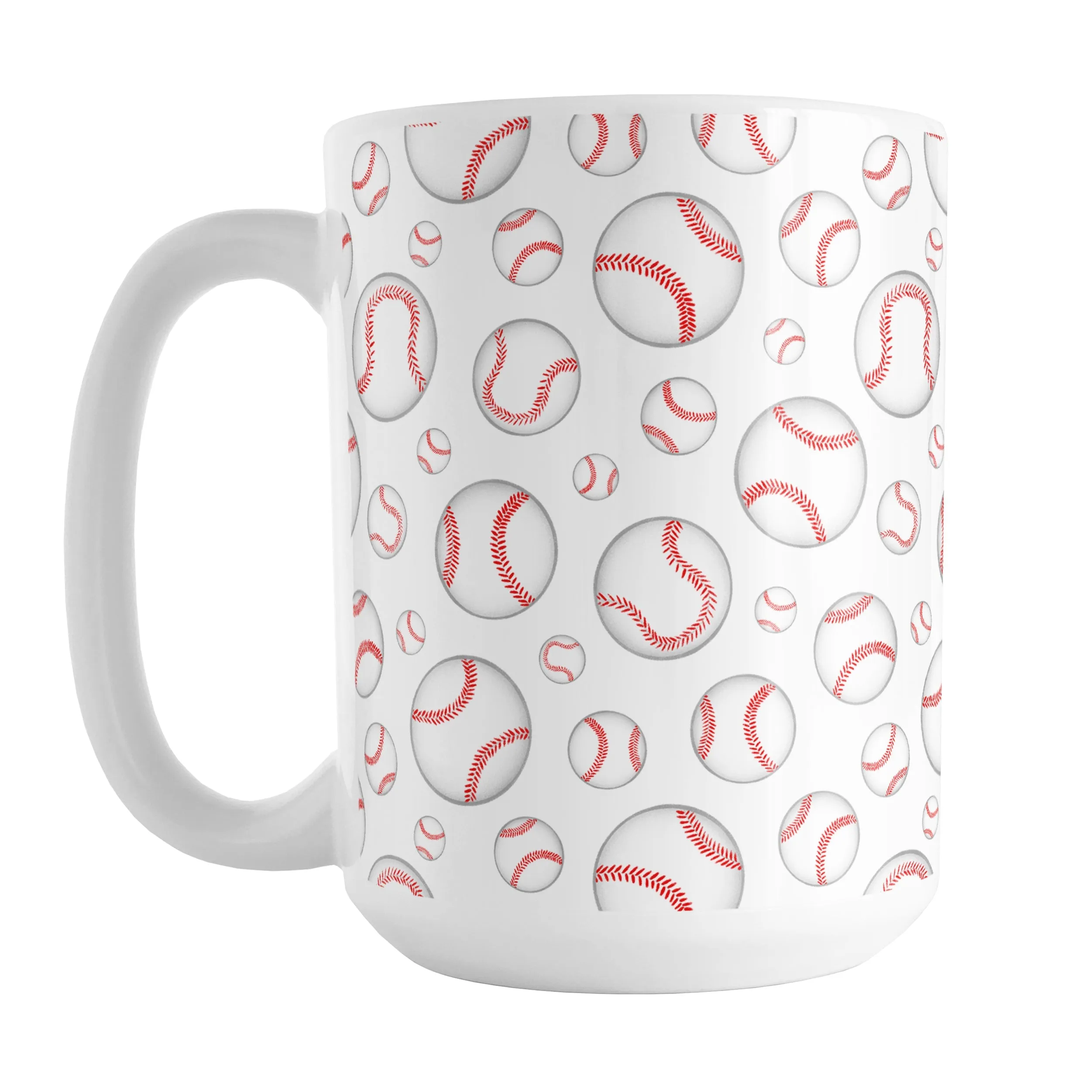 Baseballs Pattern Mug