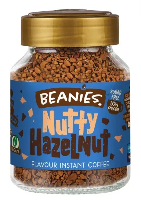 Beanies Nutty Hazelnut Flavour Instant Coffee 50g