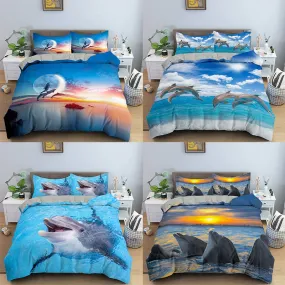 Bedding Sheet: Dolphin Pattern