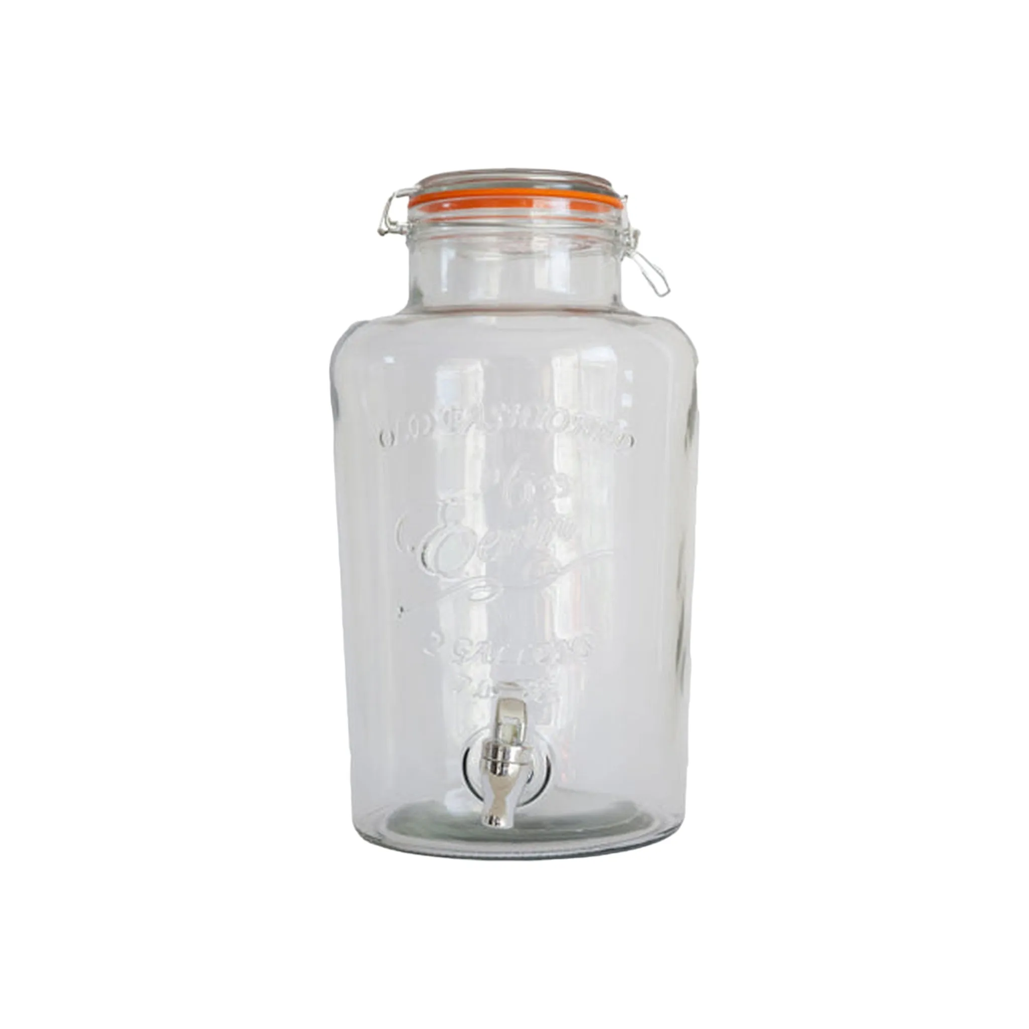 Beverage Dispenser 8L Eerin Vintage Glass with Swing Top Clip Lid 531