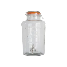 Beverage Dispenser 8L Eerin Vintage Glass with Swing Top Clip Lid 531