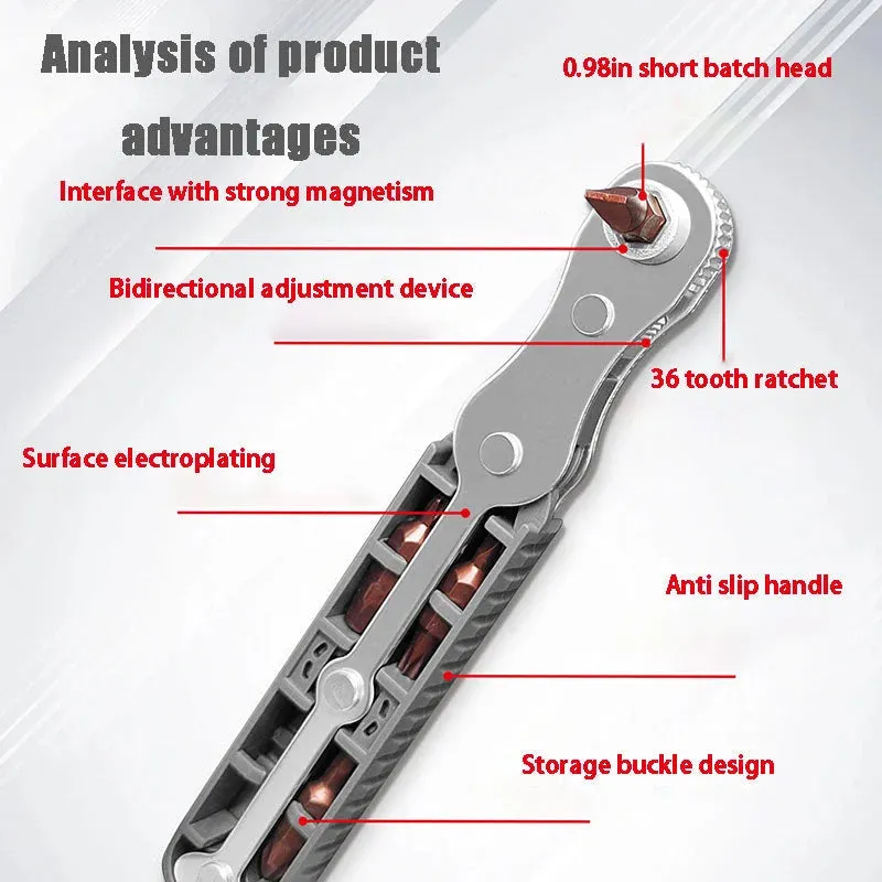 Bidirectional Ratchet Screwdriver Set