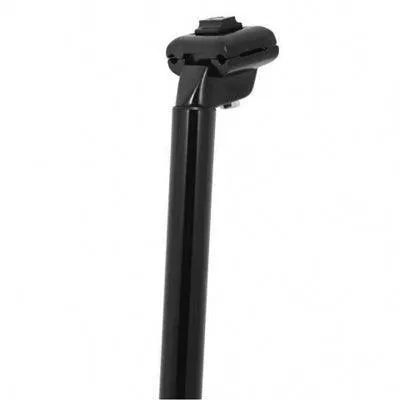 BikeLane 400mm Alloy Micro Adjust Seat Post - Black