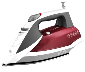 Black Decker Vitessa Series IR2050 Advanced Steam Iron, 1200 W, Cranberry :EA: QUANTITY: 1