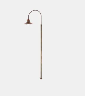 Brass and Copper Exterior Lamp Post