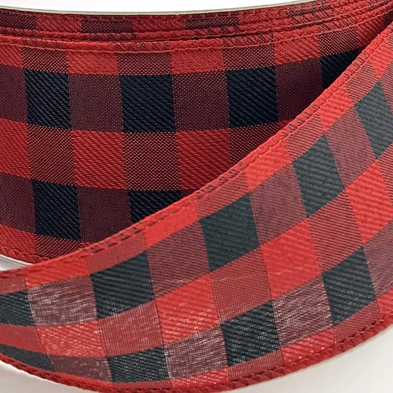 Buffalo Plaid Wired Ribbon Decoration - 2 1/2" x 50 Yards