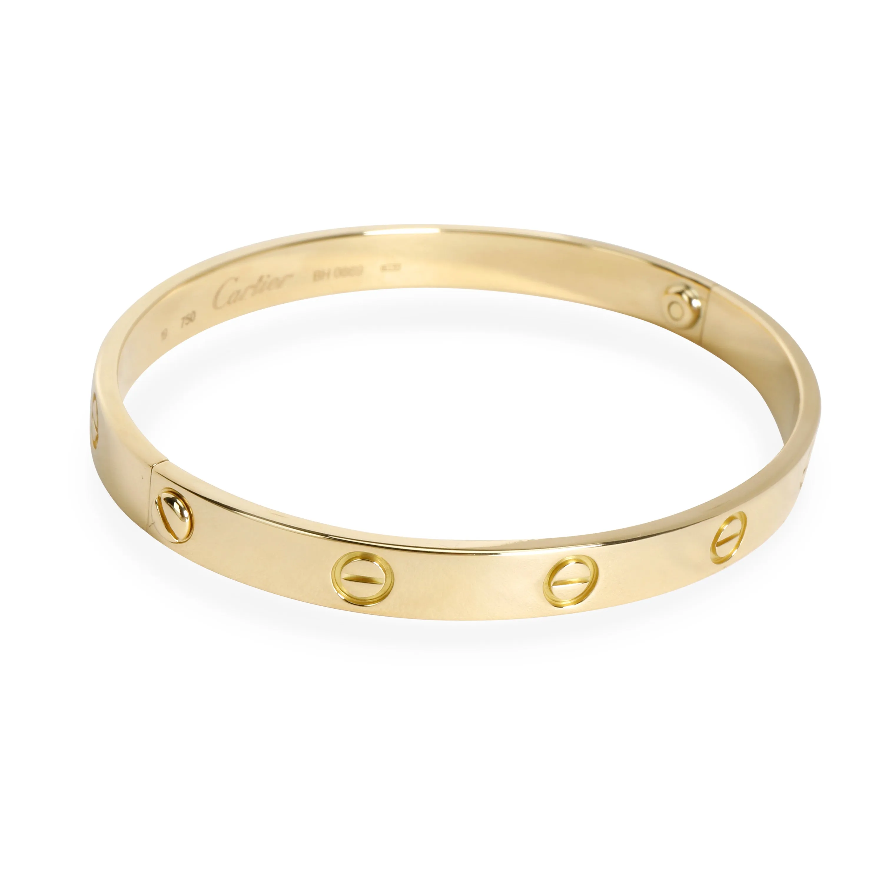 Cartier LOVE Bracelet in 18K Yellow Gold Size 19