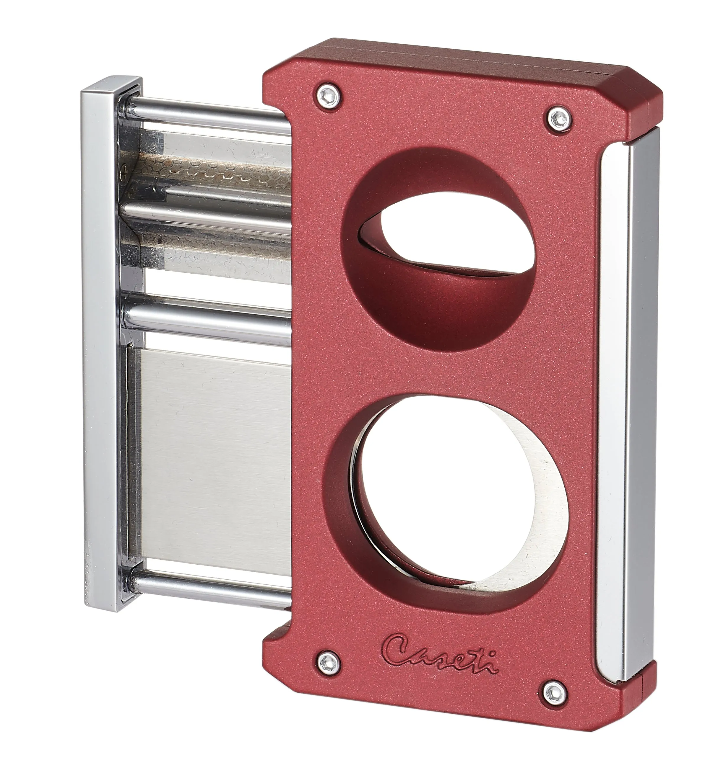 Caseti Trident Cigar Cutter 3-in-1 - Burgundy