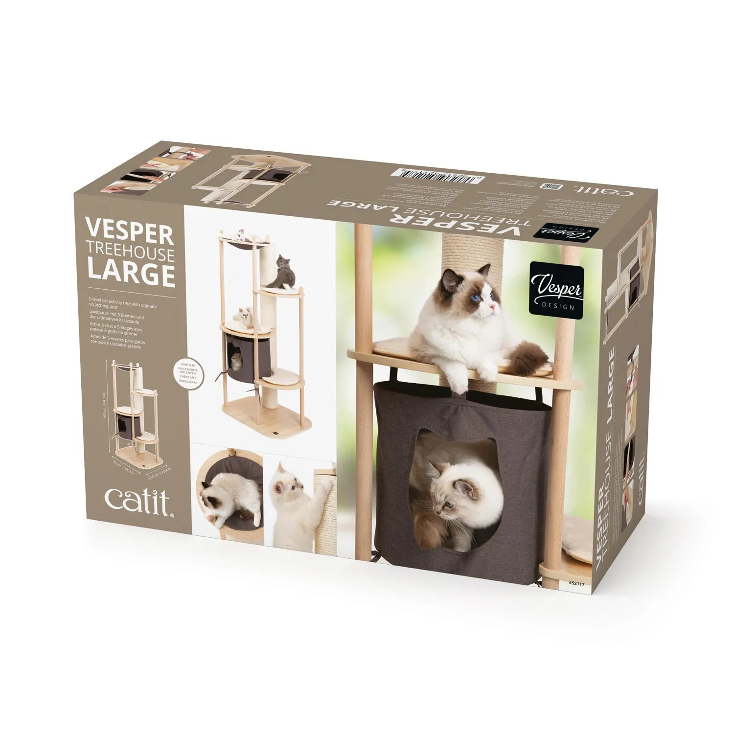 Catit Cat Furniture Vesper Treehouse 5 Levels Large