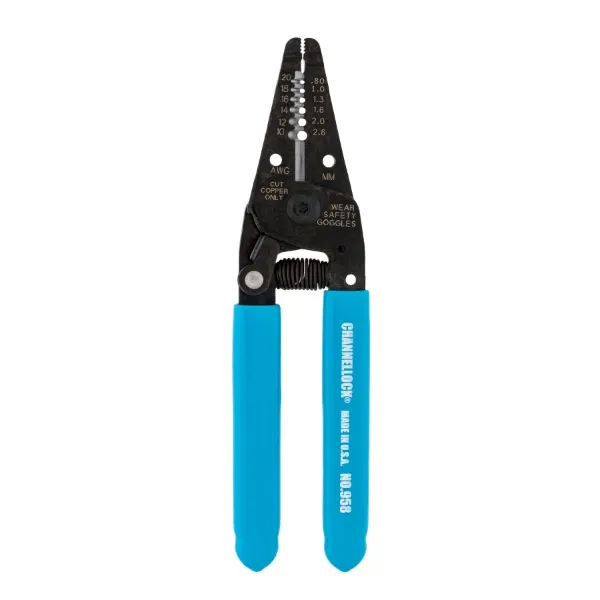 Channellock 958 6.25" Wire Stripper, 10-20 AWG Strip Cutter