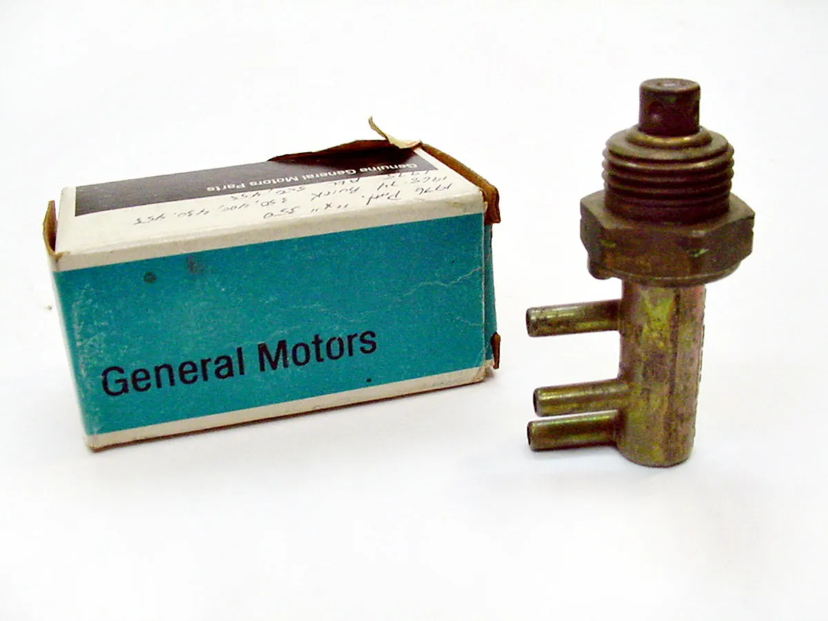 Chevrolet Thermo Controlled 3 Port Vacuum Switch NOS