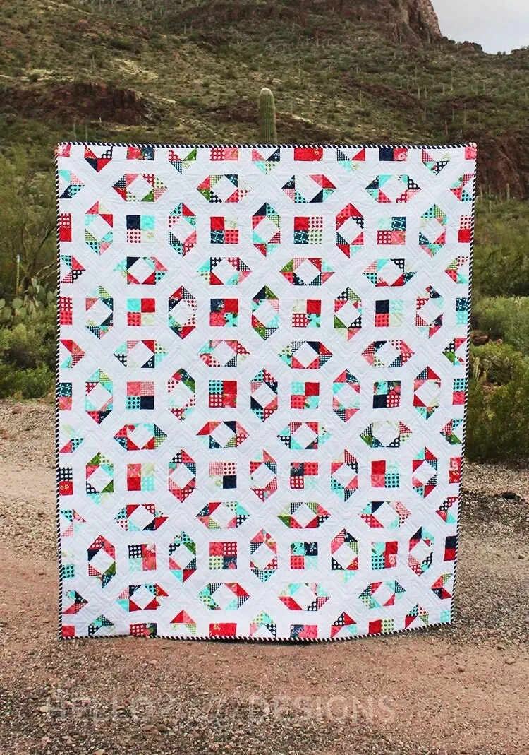 Chipper Quilt Pattern by Hello Melly Designs- Paper Printed Quilt Pattern