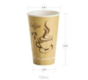 Classic Design 16oz Paper Hot Cup