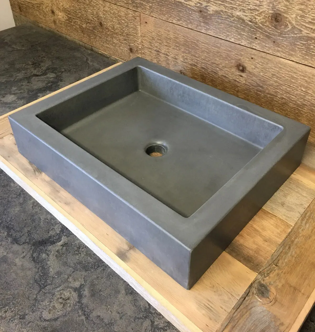 Concrete Sink Mold SDP-21-B Rectangle Shallow (16.25"x12.25"x3")